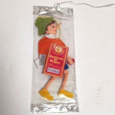 Pinocchio, piccola bambola di panno LENCI originale con certificato h. 22 cm 2