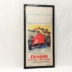 Fangio Una vita a 300 all’ora Locandina cinema originale con cornice
