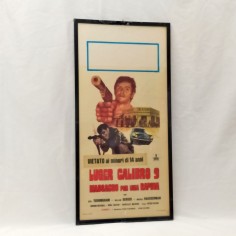 “Luger calibro 9. Massacro per una rapina” 1974 Locandina originale con cornice