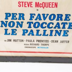 Per favore non toccate le palline. Steve McQueen Locandina cinema con cornice 2