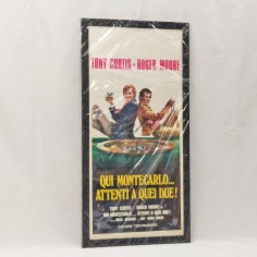 Qui Montecarlo… attenti a quei due! Tony Curtis Roger Moore. 1974 Locandina film