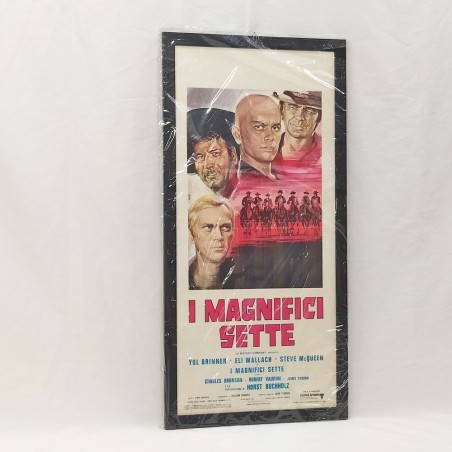 I magnifici sette. Yul Brinner, Eli Wallach, Steve McQueen. 1970 Locandina
