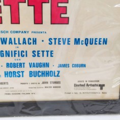 I magnifici sette. Yul Brinner, Eli Wallach, Steve McQueen. 1970 Locandina 2