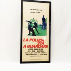 La polizia sta a guardare. Enrico Maria Salerno Locandina cinema originale