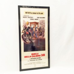Quelli della calibro. Salvino 1976 Locandina cinema originale con cornice