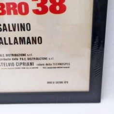 Quelli della calibro. Salvino 1976 Locandina cinema originale con cornice 2