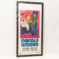 Circolo vizioso. Roger Moore Martha Hyer. 1970 Locandina cinema originale