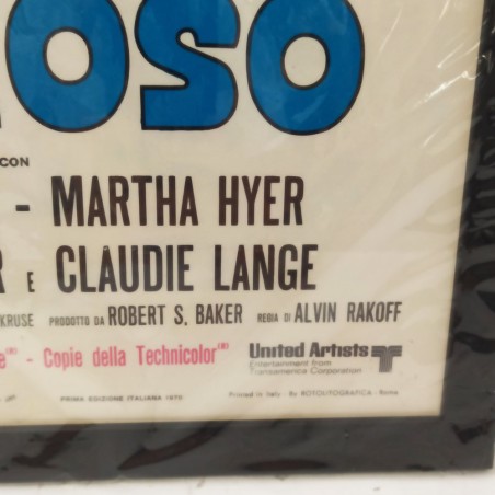 Circolo vizioso. Roger Moore Martha Hyer. 1970 Locandina cinema originale