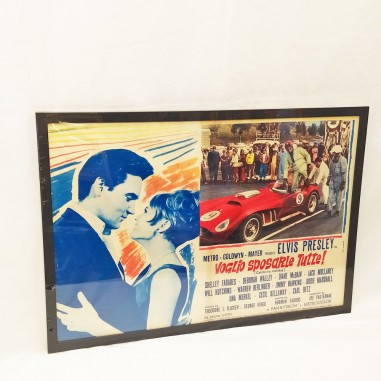 Voglio sposarle tutte! Elvis Presley 1967 Locandina cinema originale con cornice