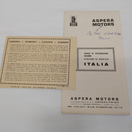Lotto Aspera Motors H–HC-HB e Rasaerba Tondeuse 4 tempi 3-3,5HP segni a penna