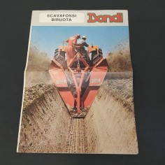 Brochure descrizione scavafossi biruota Dondi. Buono