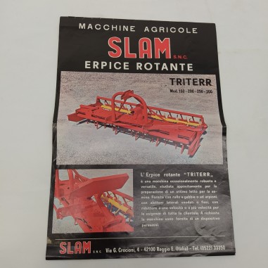 Volantino macchine agricole SLAM Erpice Rotante Tritterr Mod. da 150 a 300 Buono
