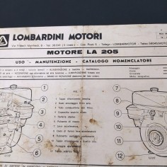 Uno, manutenzione e nomenclatore Lombardini Motori La 205. Macchiato 2