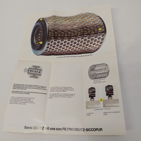 Volantino filtro aria DEUTZ-SICCOPUR per trattori serie Deutz 06. Buono