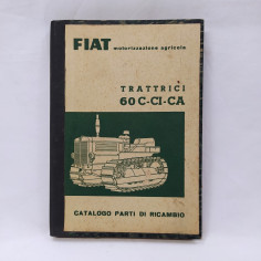 Catalogo parti di ricambio Trattrici Fiat 60C-CI-CA 1956 Macchiato