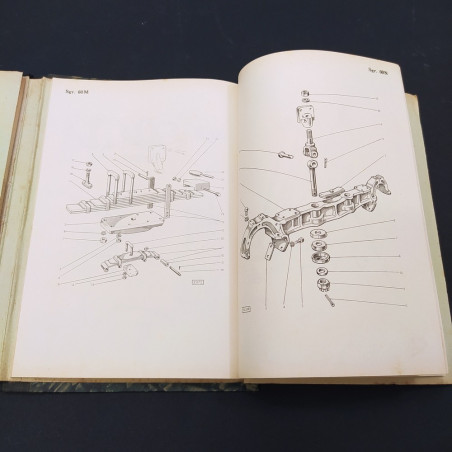 Catalogo parti di ricambio Trattrici Fiat 60C-CI-CA 1956 Macchiato