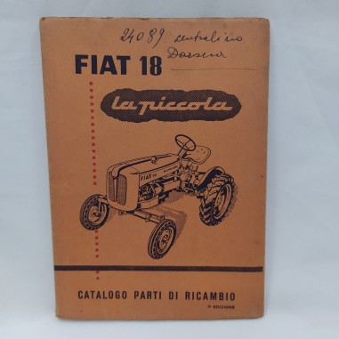 Catalogo parti di ricambio FIAT 18 La piccola anno 1957 - lievi macchie