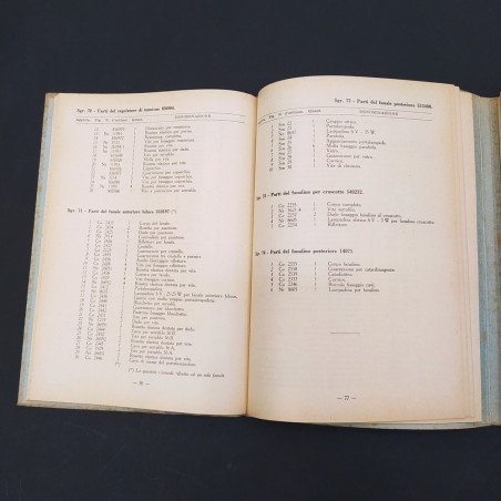 Catalogo parti di ricambio Fiat trattrice 55L 2° ed. 1955