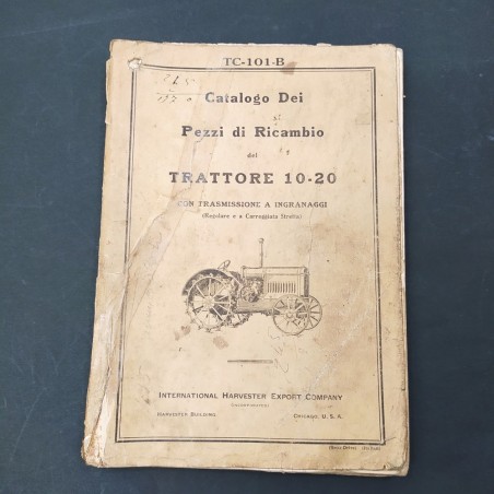 Catalogo ricambi Trattore 10-20 con trasmissione a ingranaggi. Difetti