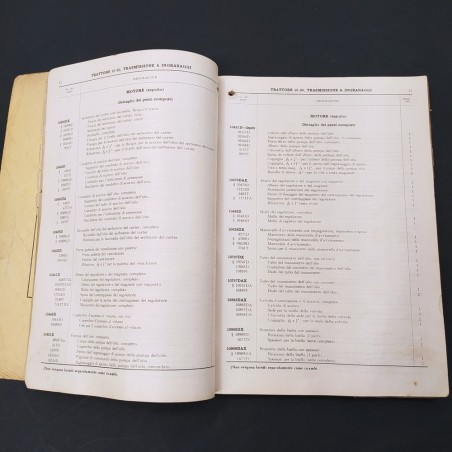 Catalogo ricambi Trattore 10-20 con trasmissione a ingranaggi. Difetti