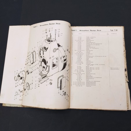 Catalogo ricambi Diesel traktor einzylinder exportmodell TYP T84. Macchiato