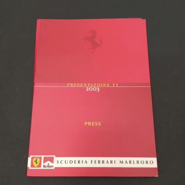 Cartellina stampa Ferrari Press Presentazione F1 2003. Buono