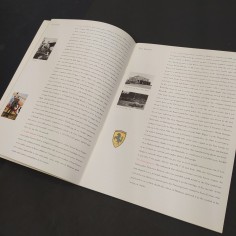 Brochure presentazione stampa La Ferrari 1997 Copertina macchiata 2