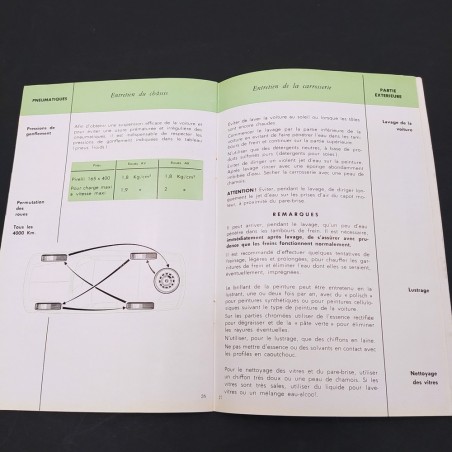 Uso e manutenzione Alfa Romeo 2000 Sprint in francese. Pubb.784-3/1962. Buono
