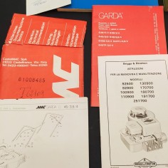 Lotto documentazione rasaerba Garda, Scavafossi Dondi, Trattori Fiat. Buono 2
