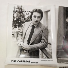 Lotto di 4 foto autografate con cantanti lirici anni 1970 2