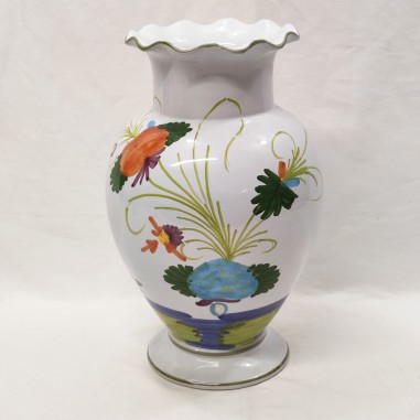 Vaso ceramica di Faenza l'Odissea h. 41 cm