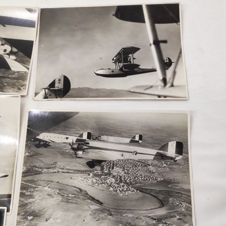 Lotto di 6 foto aerei regia Aviazione anni 30 Caprioni Savoia Marchetti
