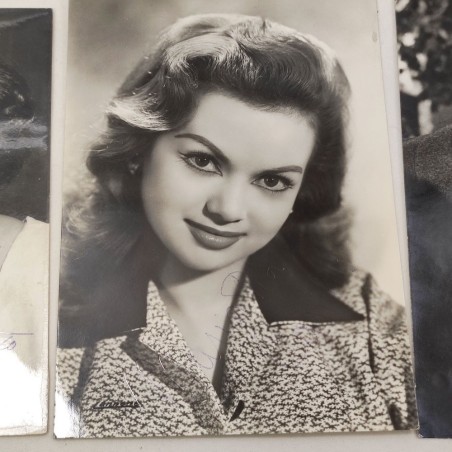 Lotto di 3 foto autografate attori anni 50 Pisano Interlenghi e Casillo