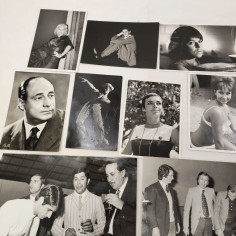 Lotto di 17 foto bianco e nero con attori vari anni 50/60 2