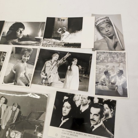 Lotto di 17 foto bianco e nero con attori vari anni 50/60