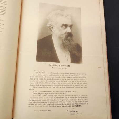 Opuscolo Aeronautica polare Onoranze Prof. Perroncito Edoardo 1899