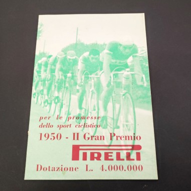 Opuscolo 1950 Il Gran Premio Pirelli per le promesse dello sport ciclistico