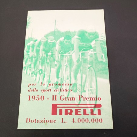 Opuscolo 1950 Il Gran Premio Pirelli per le promesse dello sport ciclistico