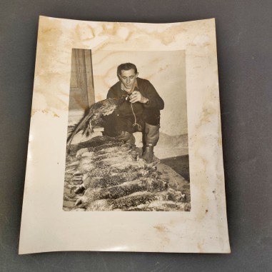 Foto in formato 24x29 cm Fausto Coppi cacciatore