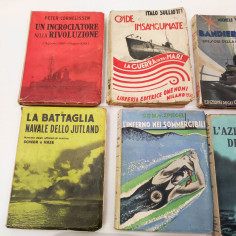Lotto di 8 libri tema Marina Militare italiana e uno tedesca anni 30 2