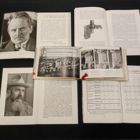 Lotto di 5 opuscoli e manuali macchine fotografiche Leica anni 30