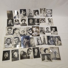Lotto di 37 fotografie attori- cantanti anni 50/60 con autografi originali 2