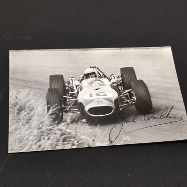 Originale fotografia autografata pilota Jack Brabham