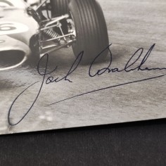Originale fotografia autografata pilota Jack Brabham 2