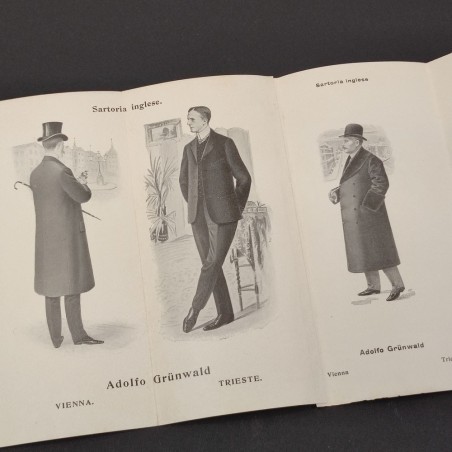 Opuscolo sartoria Adolfo Grundal Vienna - Trieste