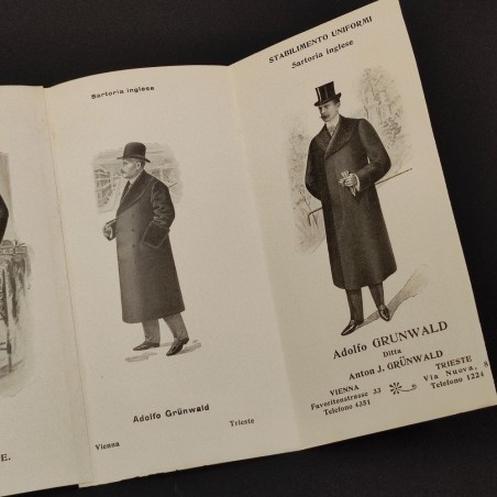 Opuscolo sartoria Adolfo Grundal Vienna - Trieste