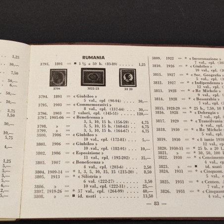 Luigi Sassone catalogo listino francobolli n°19 anno 1937