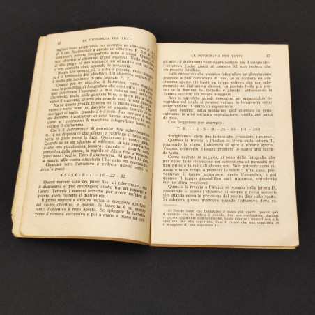 Opuscolo La fotografia per tutti 1937 Biblioteca del Popolo Augusto Sacchi