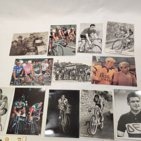 Lotto di 16 tra foto e cartoline ciclisti anni 60/70 e 80