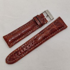 Originale cinturino orologio Breitling in pelle con fibbia in acciaio 2